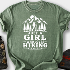 Girl Who Loves Hiking T-Shirt — Moss