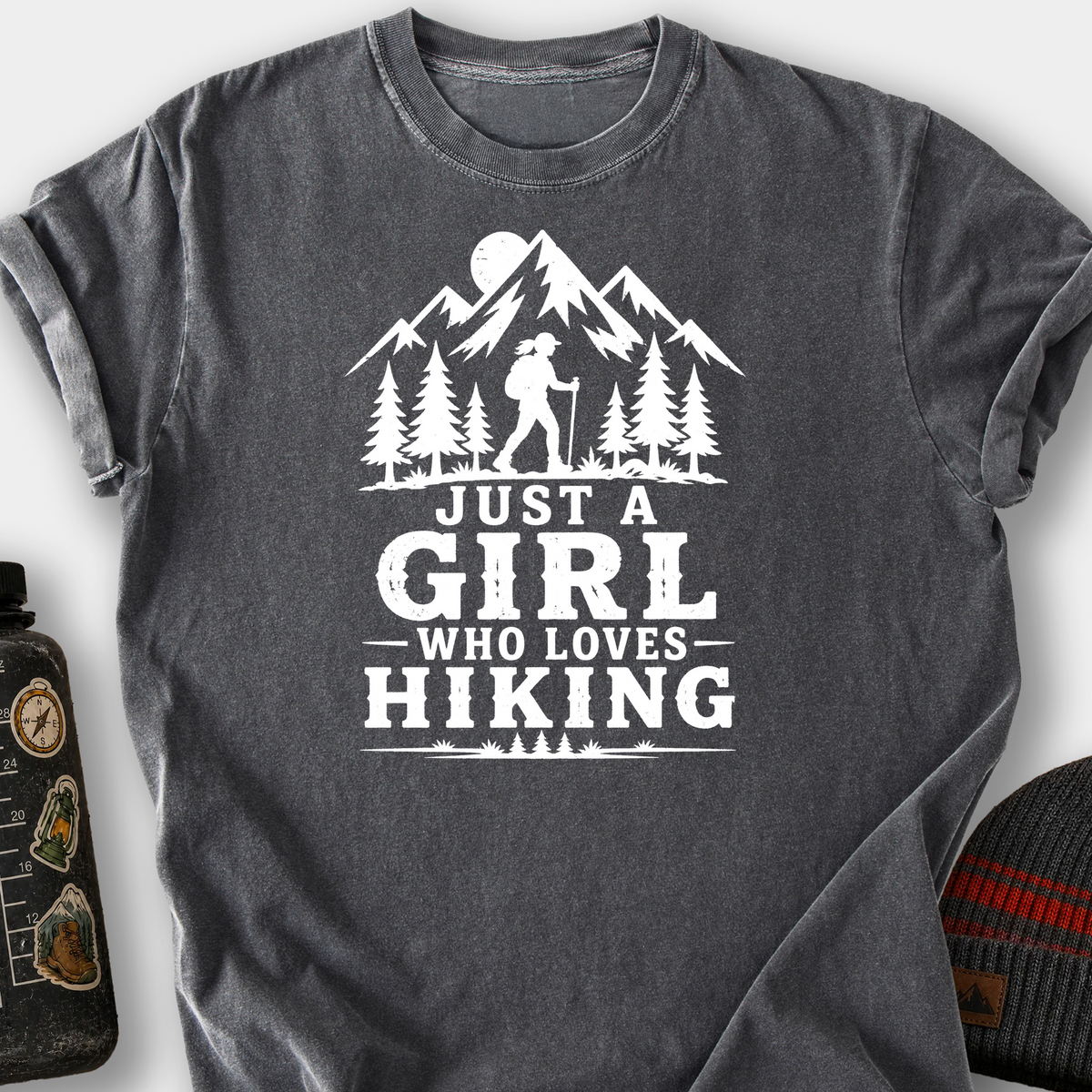 Girl Who Loves Hiking T-Shirt — Pepper