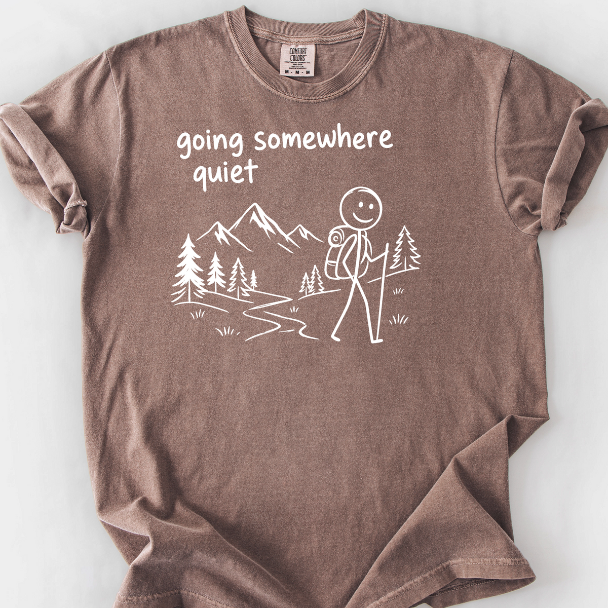 Going Somewhere Quiet T-Shirt — Espresso