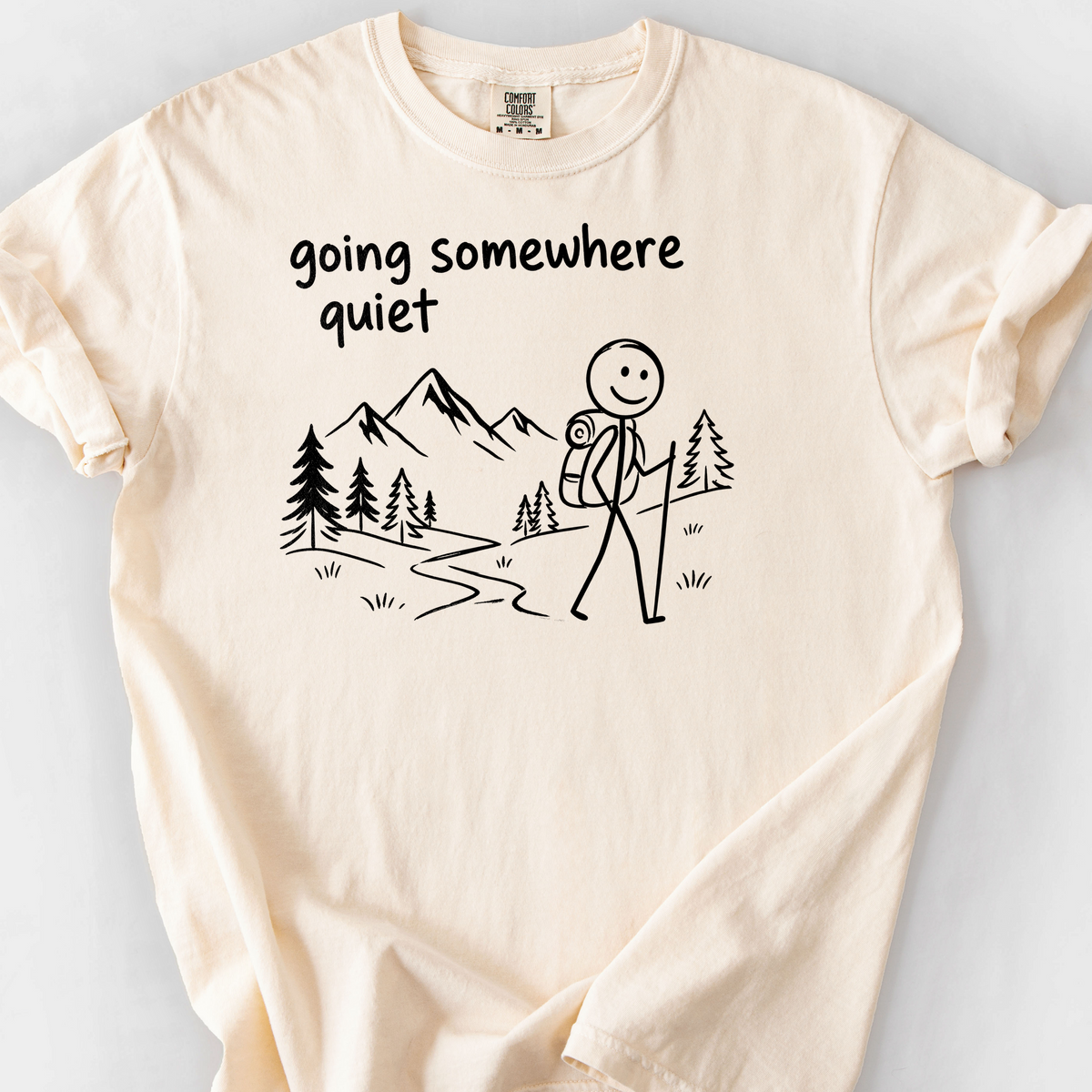 Going Somewhere Quiet T-Shirt — Ivory