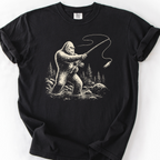 Gone Fishin' T-Shirt — Black