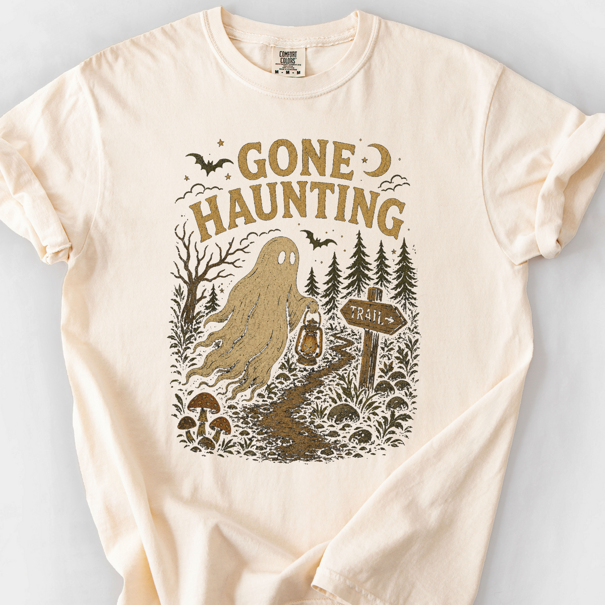 Gone Haunting T-Shirt — Ivory