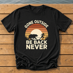 gone outside sunset slat silhouette T-Shirt — Black