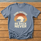 gone outside sunset slat silhouette T-Shirt — Blue Jean
