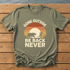gone outside sunset slat silhouette T-Shirt — Moss