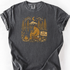 Gone Squatchin Fishing T-Shirt — Pepper