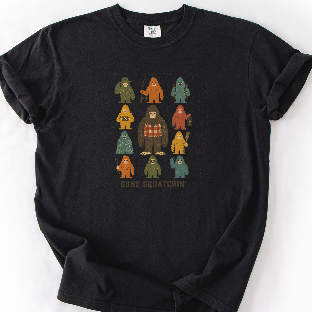 Gone Squatchin Squad T-Shirt — Black
