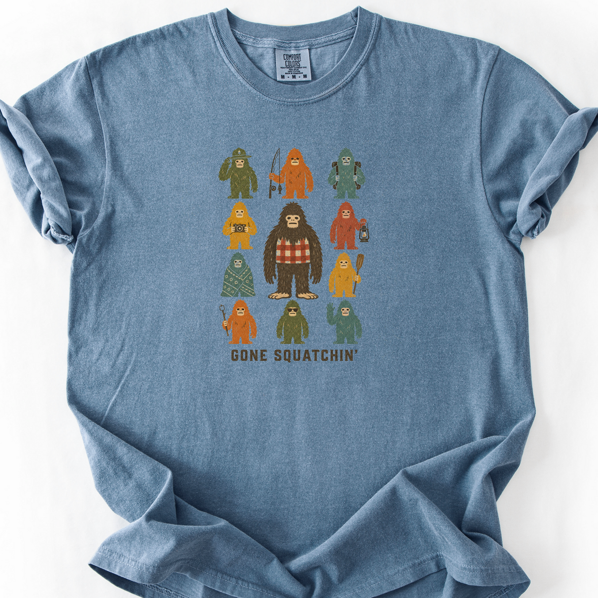 Gone Squatchin Squad T-Shirt — Blue Jean