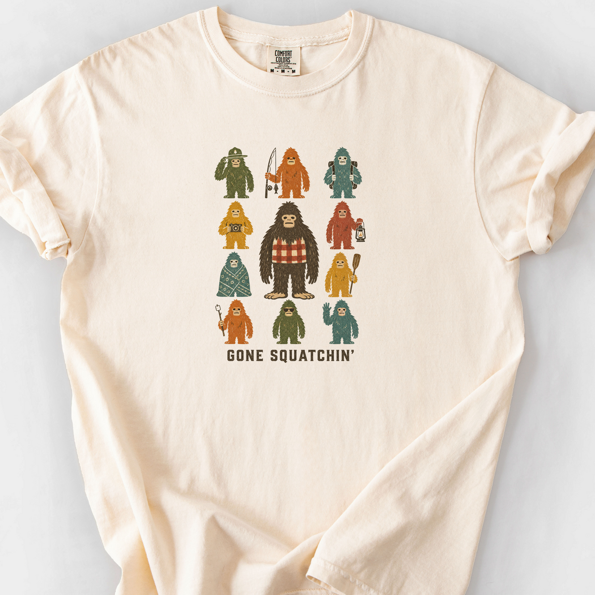 Gone Squatchin Squad T-Shirt — Ivory