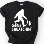 Gone Squatchin' T-Shirt — Black