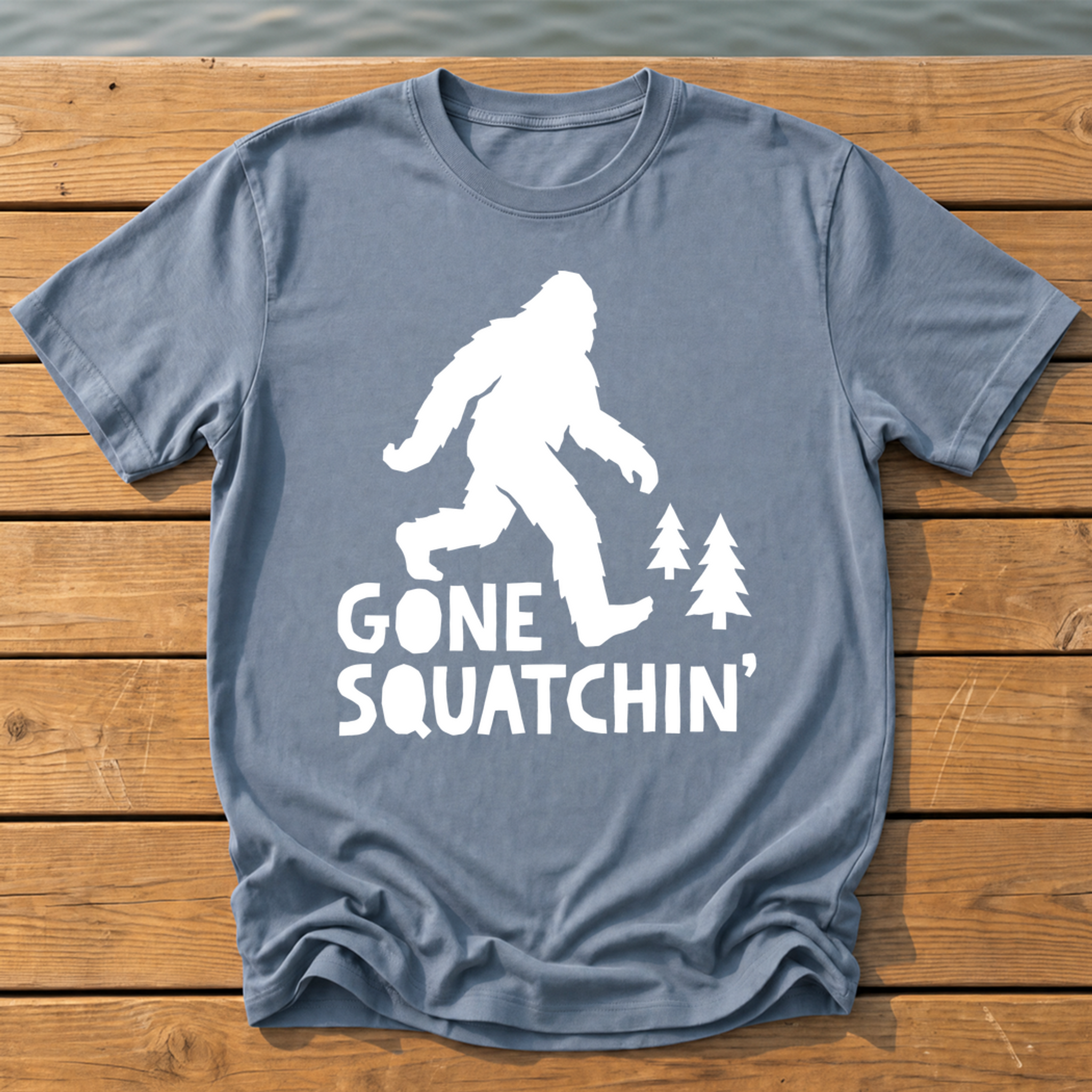 Gone Squatchin' T-Shirt — Blue Jean