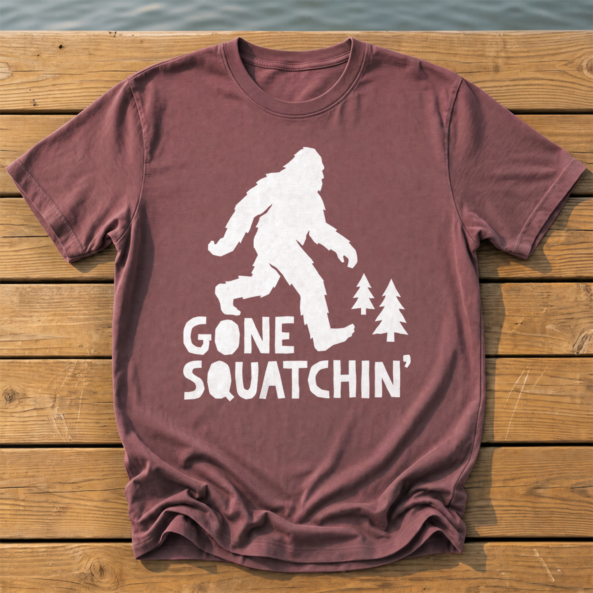 Gone Squatchin' T-Shirt — Brick