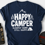 Happy Camper Slightly Damp T-Shirt — Navy