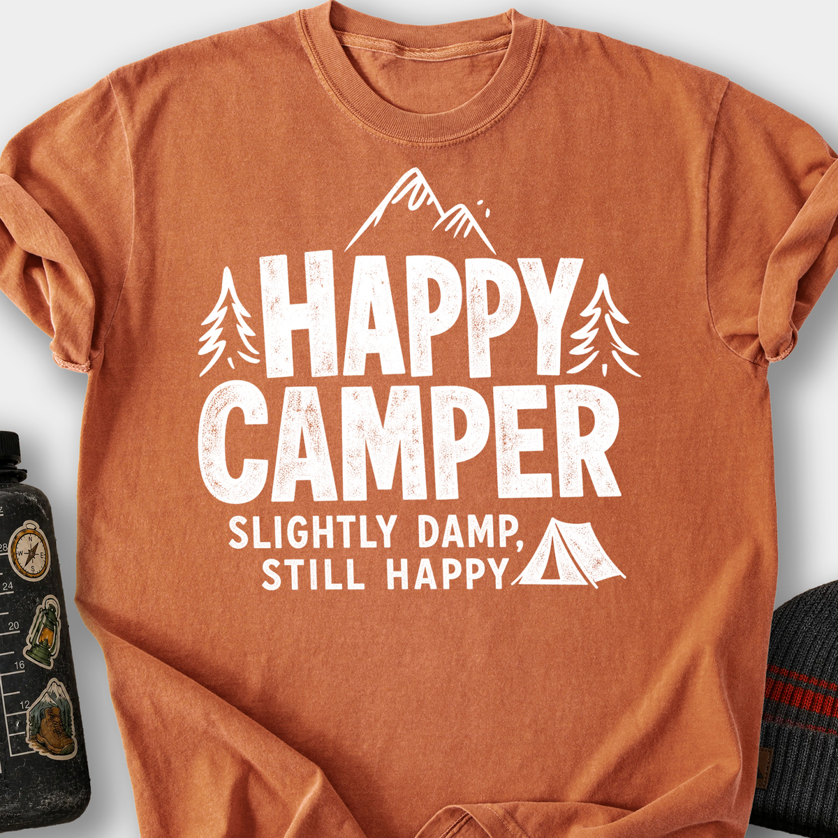 Happy Camper Slightly Damp T-Shirt — Yam