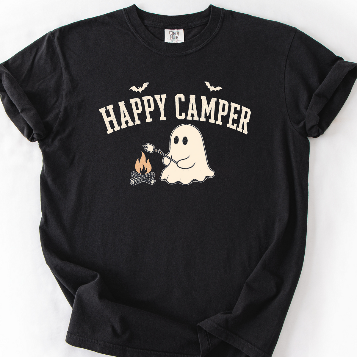 Happy Camper T-Shirt — Black