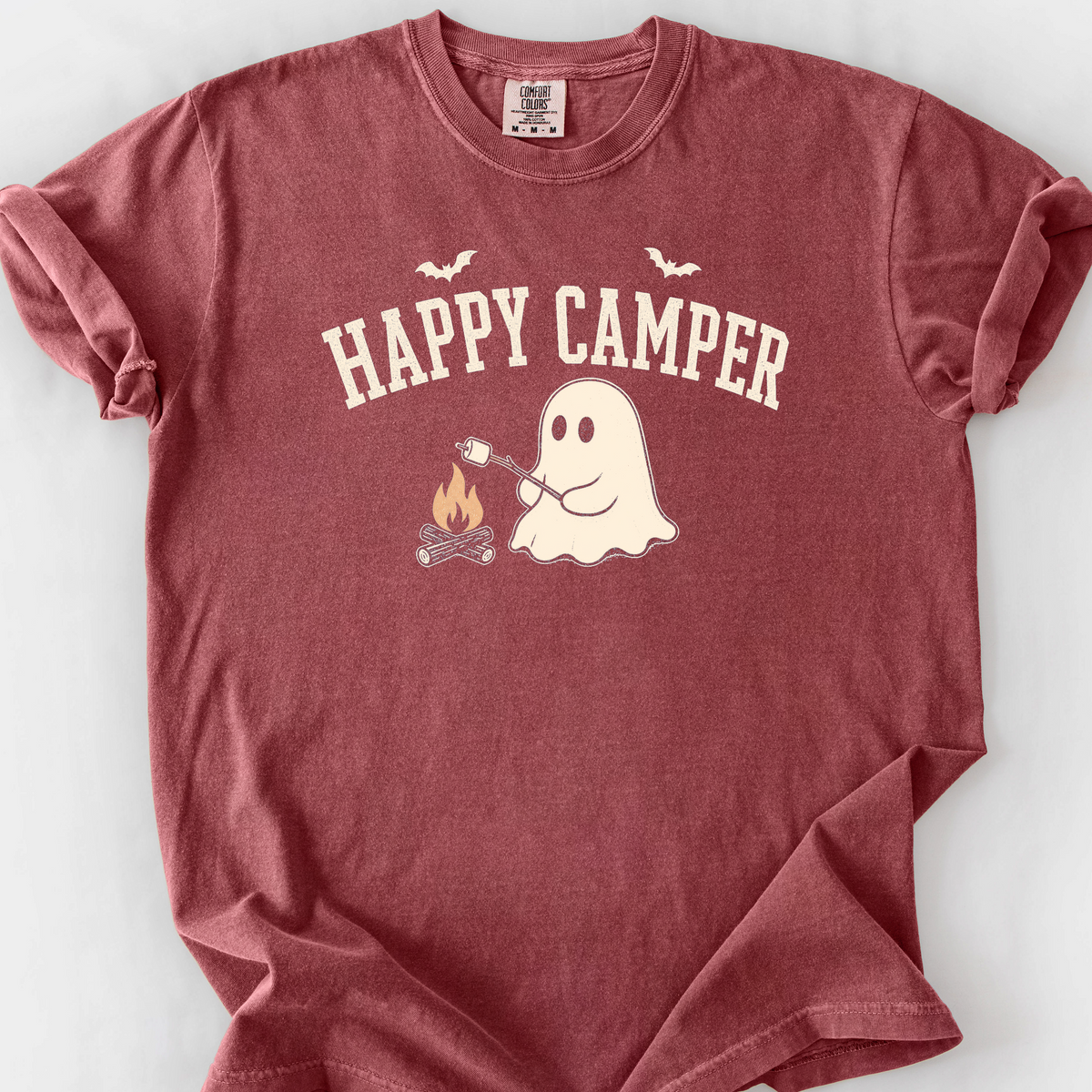 Happy Camper T-Shirt — Brick