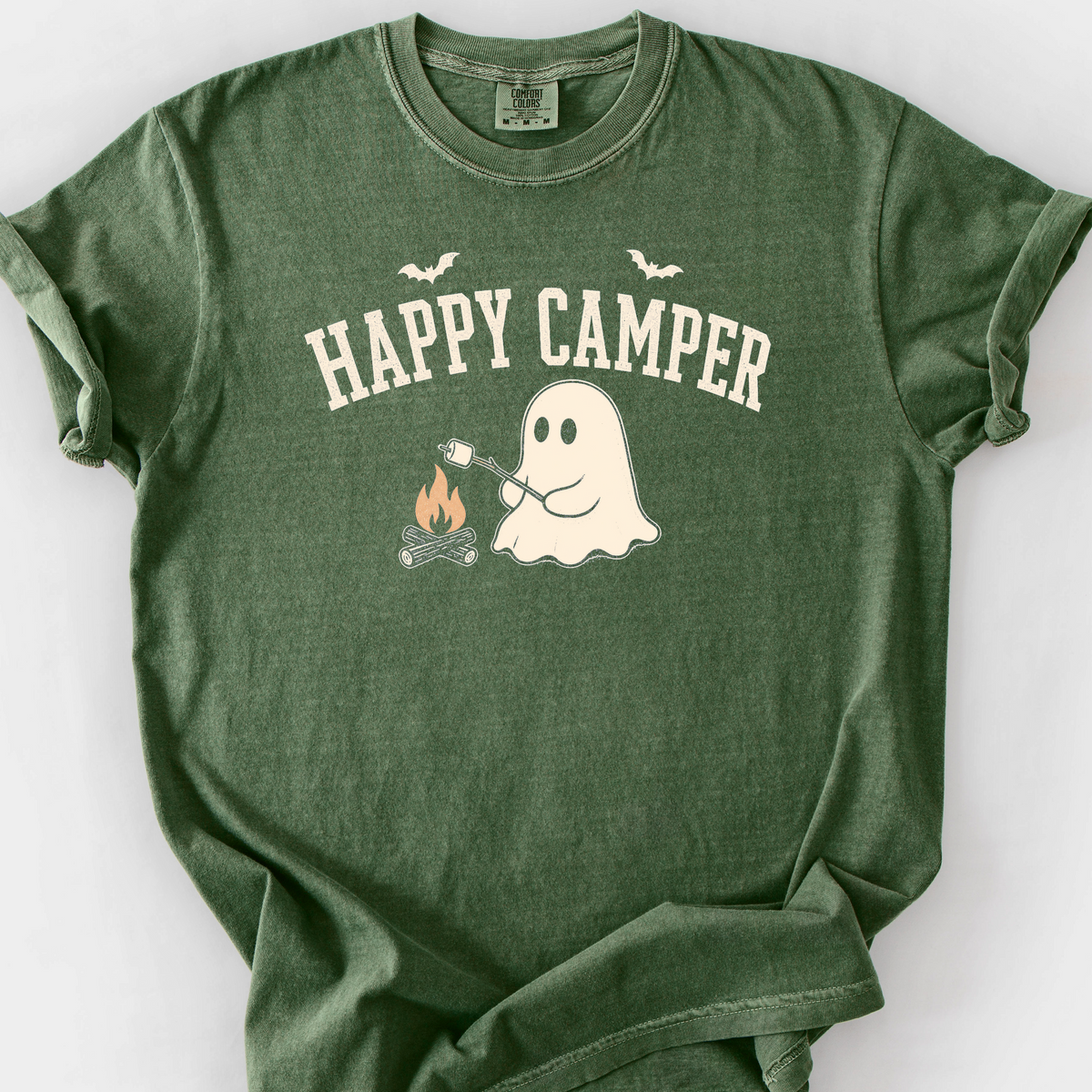 Happy Camper T-Shirt — Moss