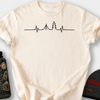 Tree Line Heartbeat T-Shirt — Ivory