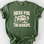 Here For The Hookups T-Shirt — Moss
