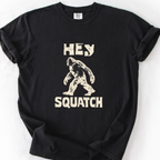 Hey Squatch T-Shirt — Black