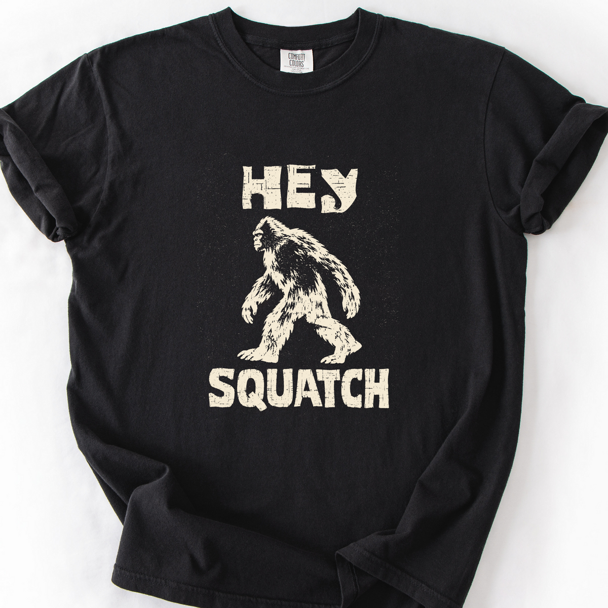 Hey Squatch T-Shirt — Black