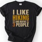 Hiking And Maybe Three People — Black