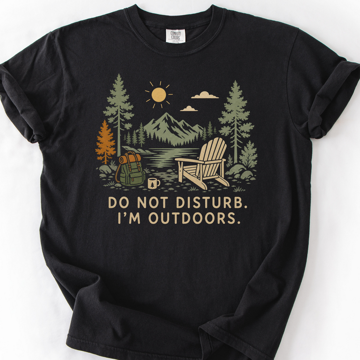 Do Not Disturb, I'm Outdoors — Black