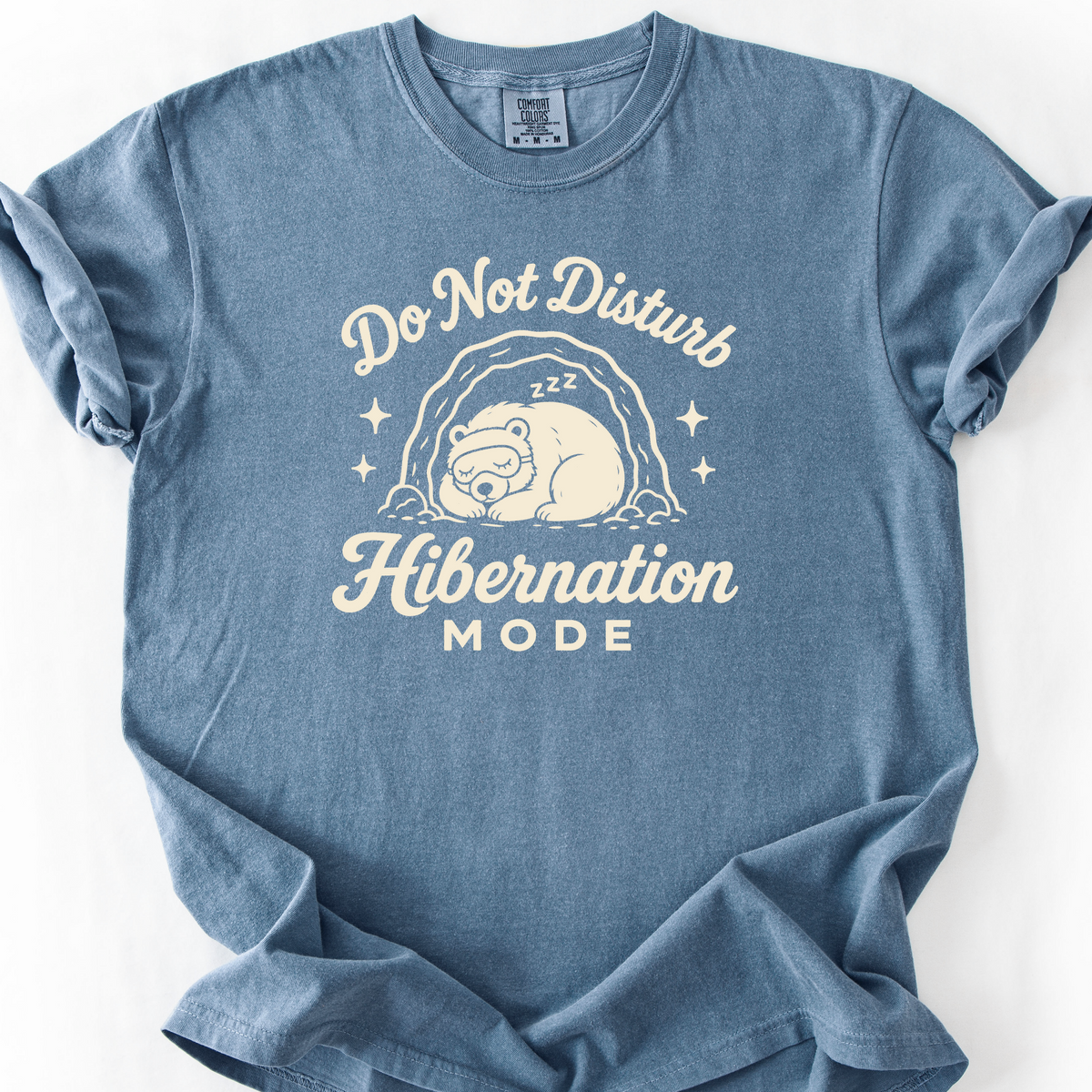 Hibernation Mode T-Shirt — Blue Jean
