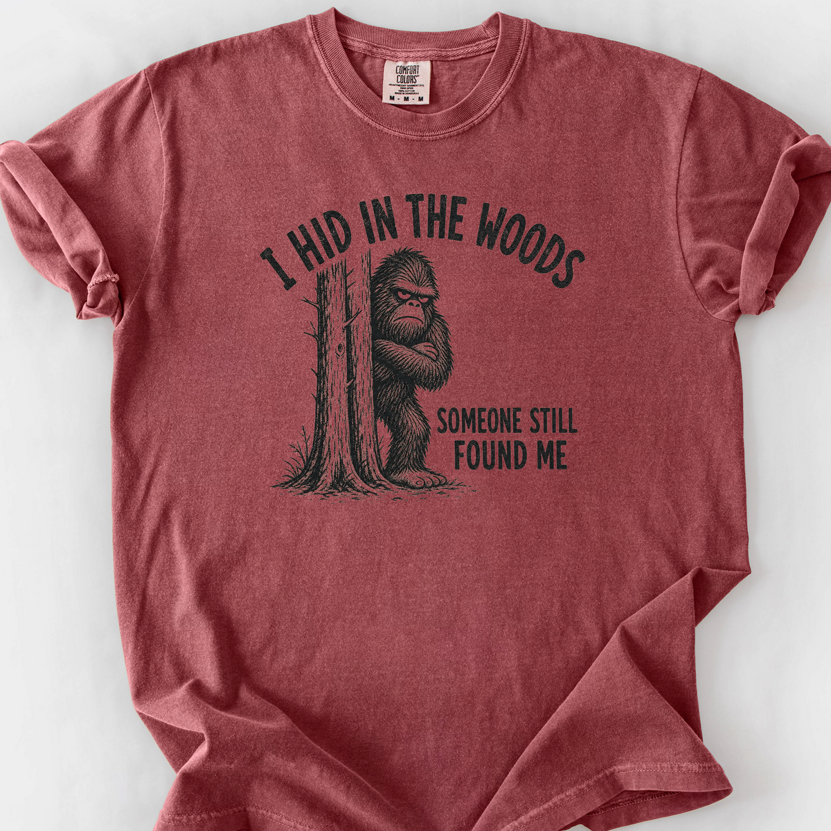 Hid In The Woods T-Shirt — Brick