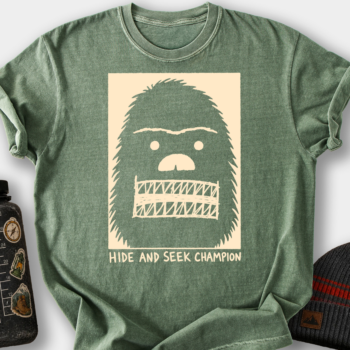 Hide and Seek Champion T-Shirt — Moss