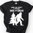 Hide And Sneak T-Shirt — Black