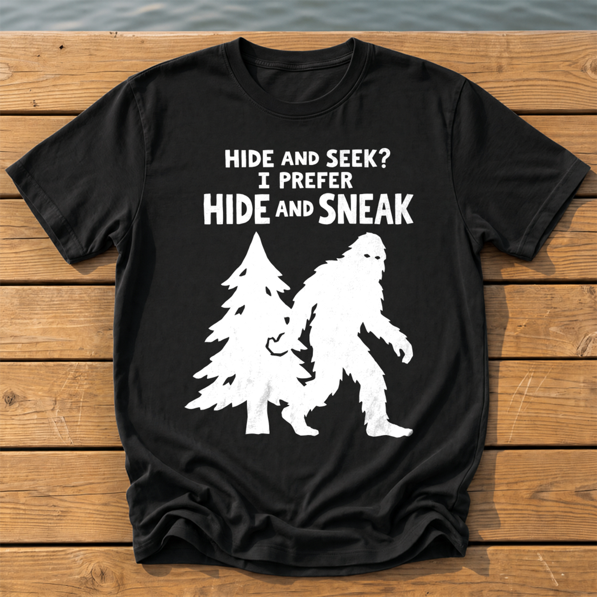 Hide And Sneak T-Shirt — Black