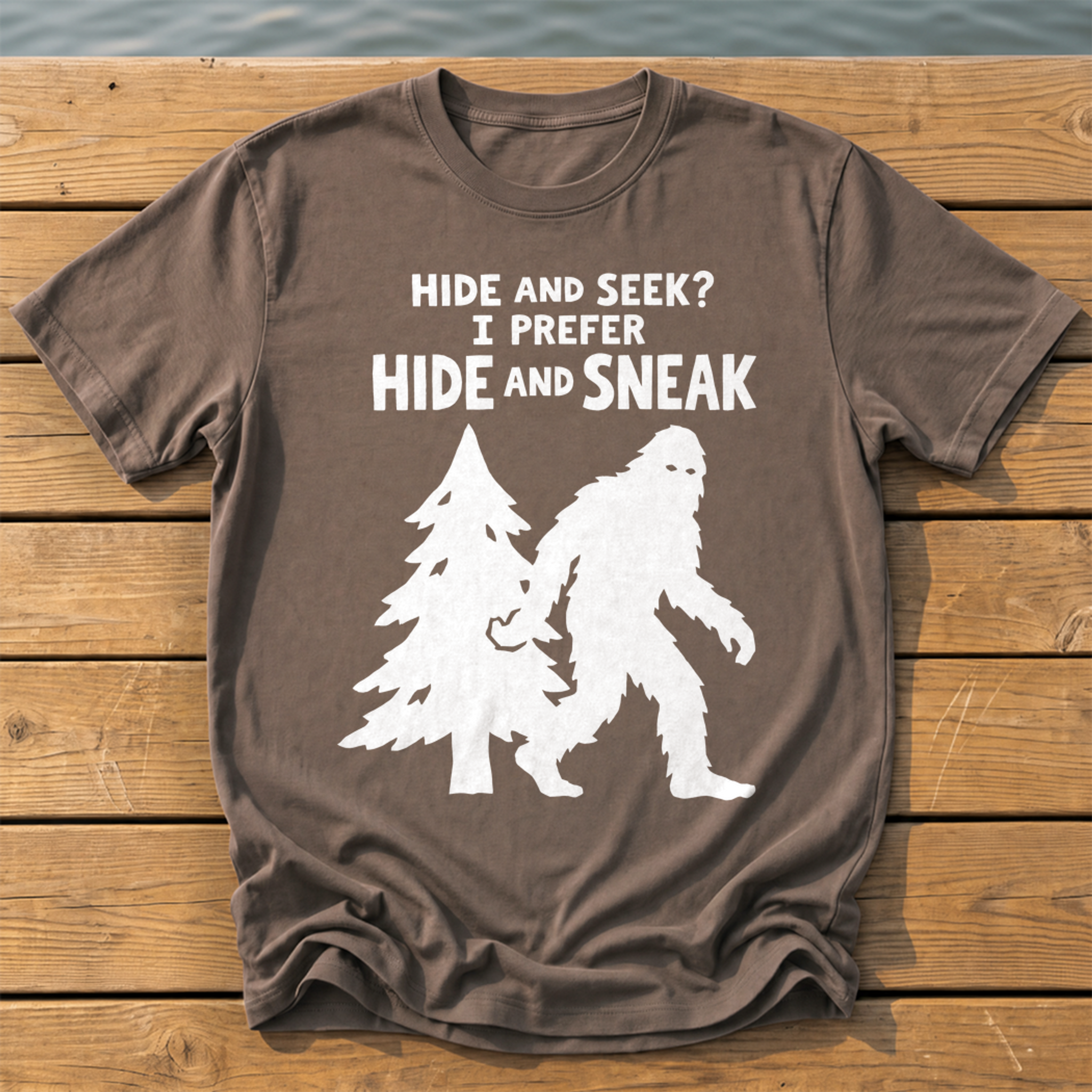 Hide And Sneak T-Shirt — Espresso