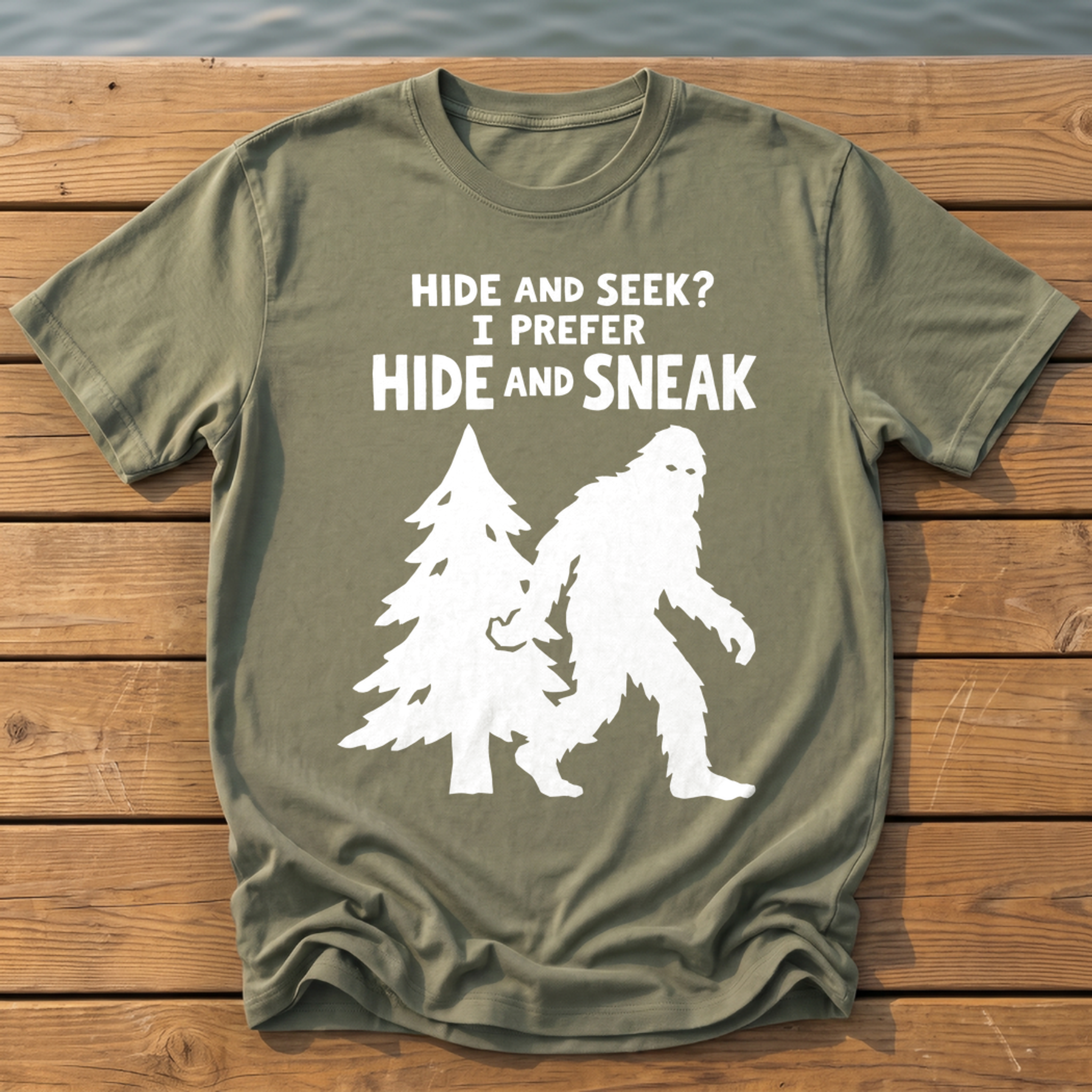 Hide And Sneak T-Shirt — Moss