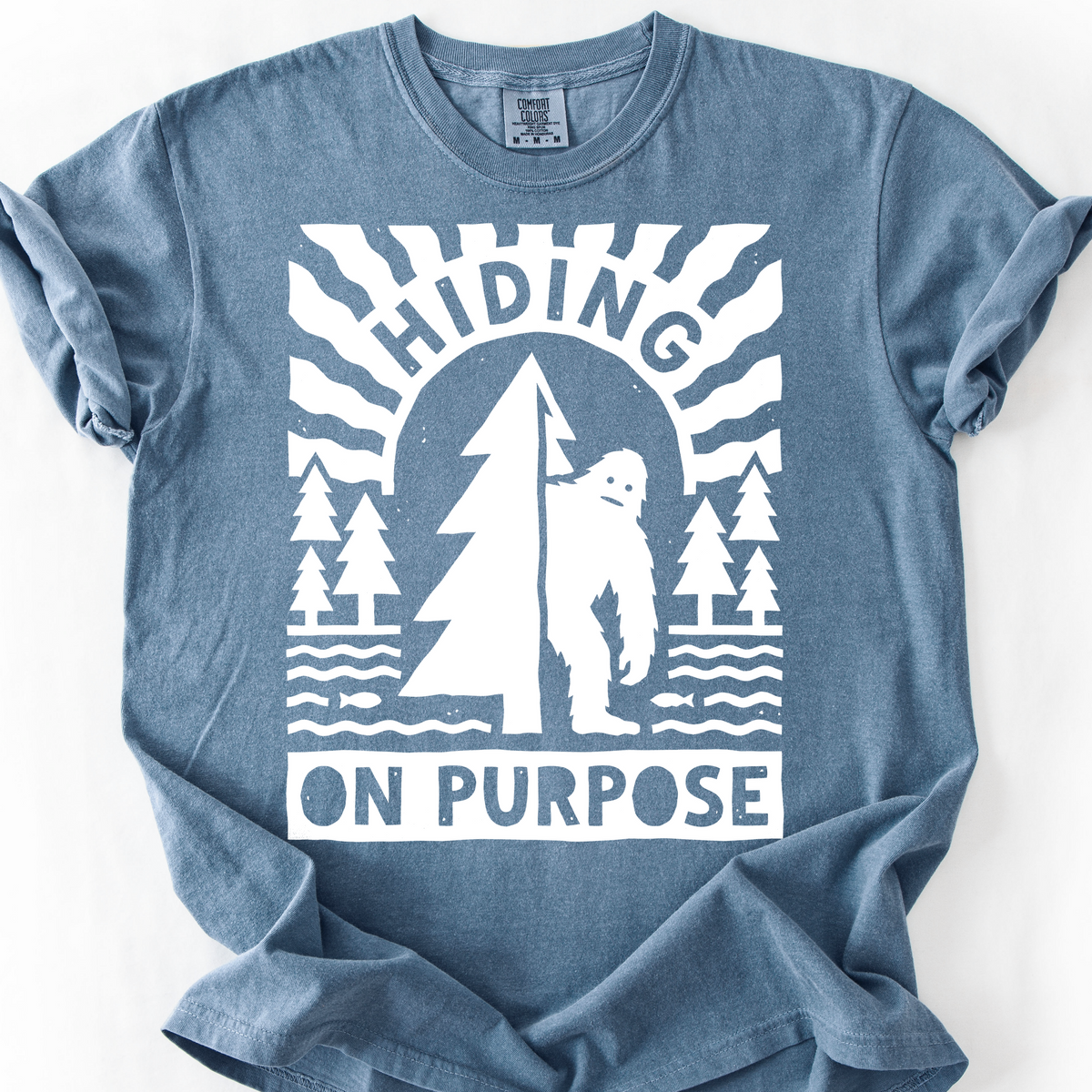 Hiding On Purpose T-Shirt — Blue Jean