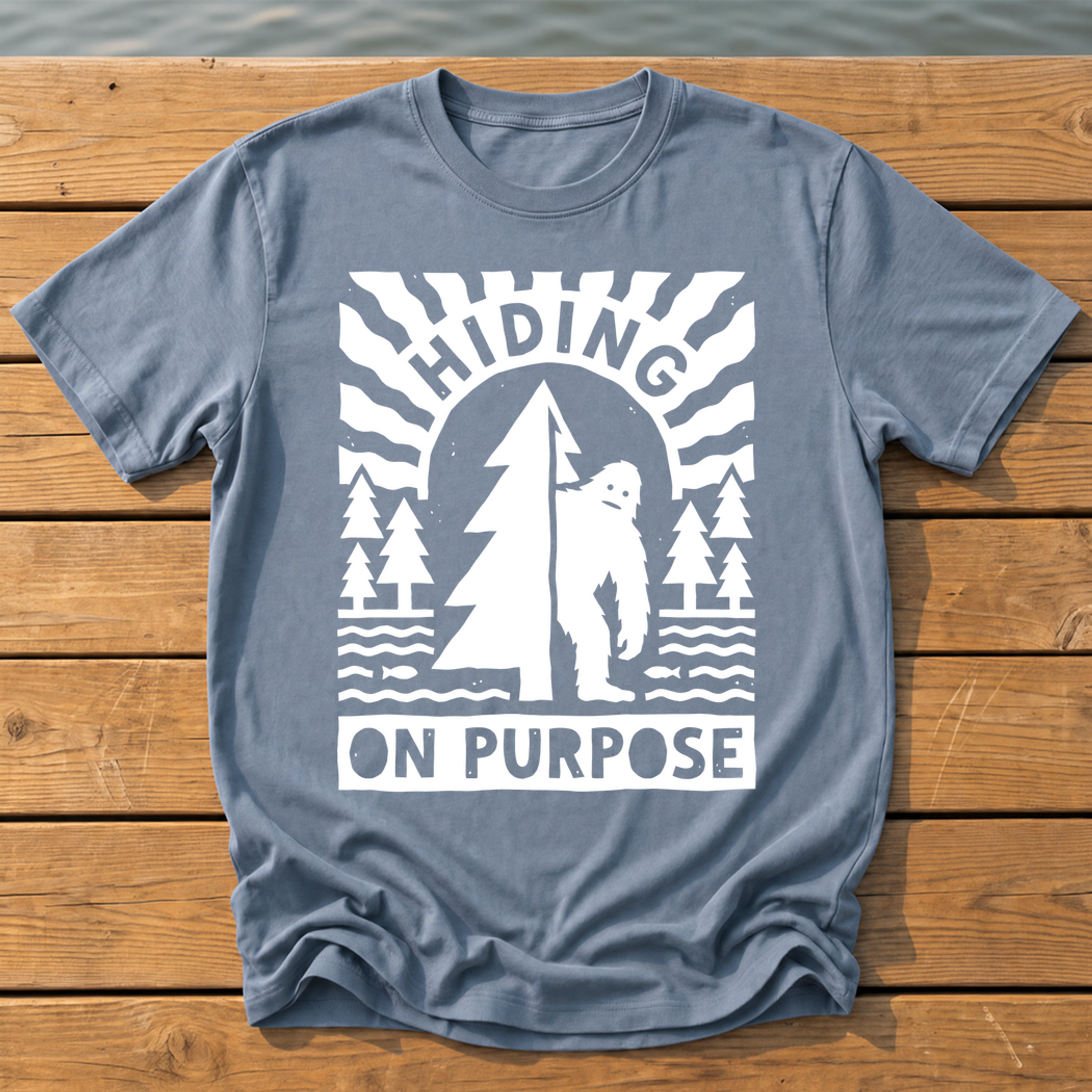 Hiding On Purpose T-Shirt — Blue Jean