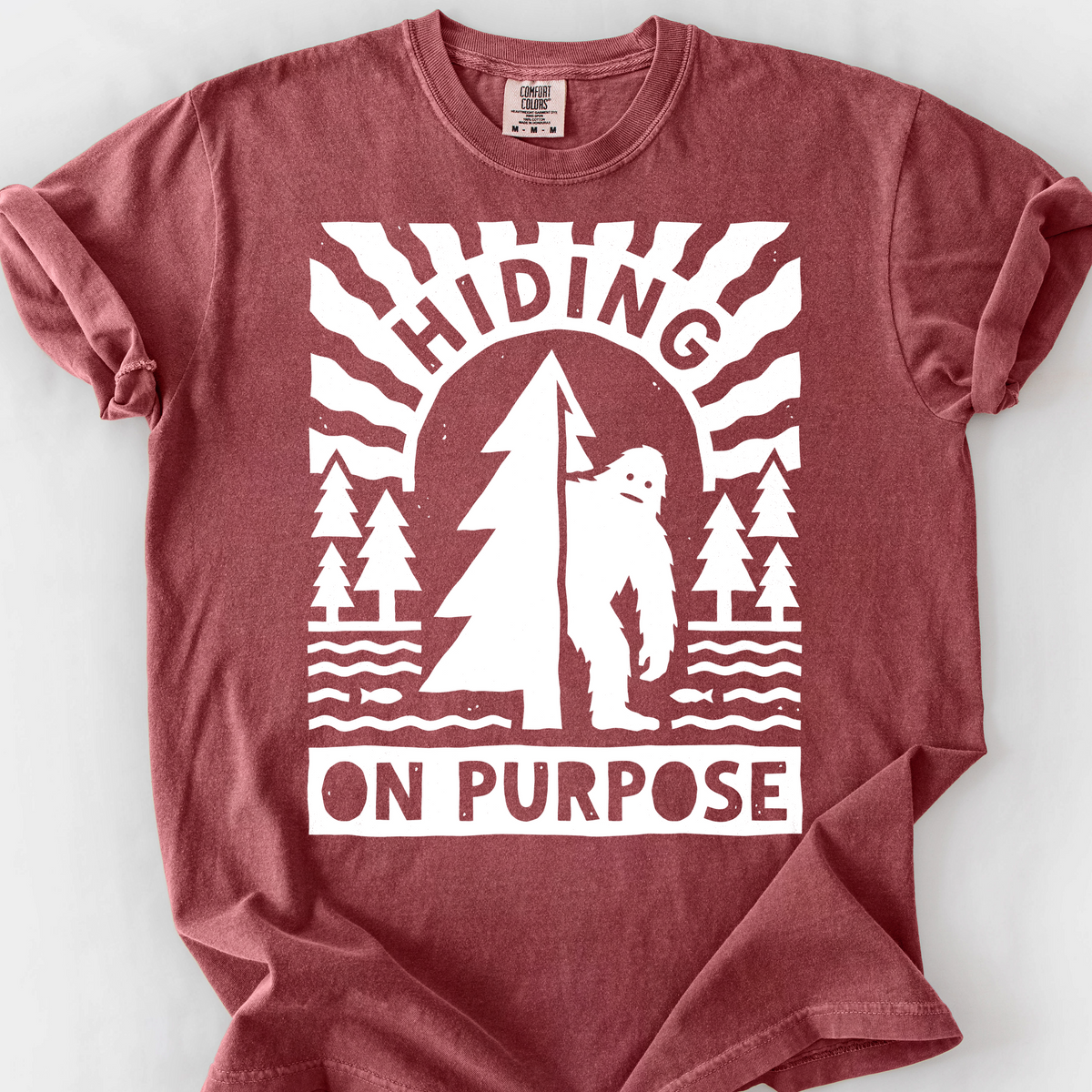 Hiding On Purpose T-Shirt — Brick