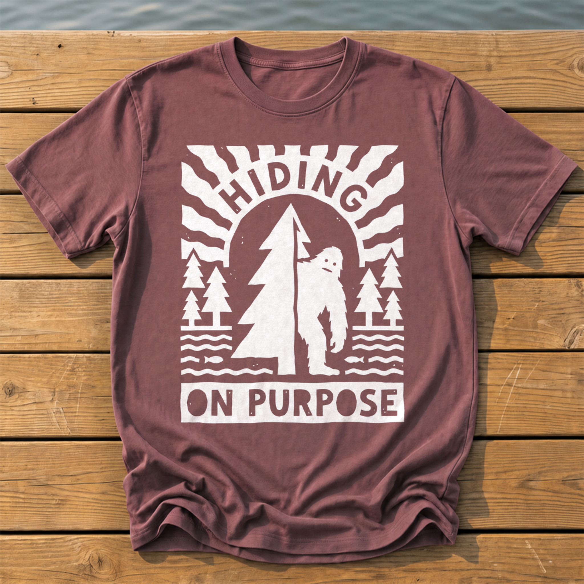 Hiding On Purpose T-Shirt — Brick