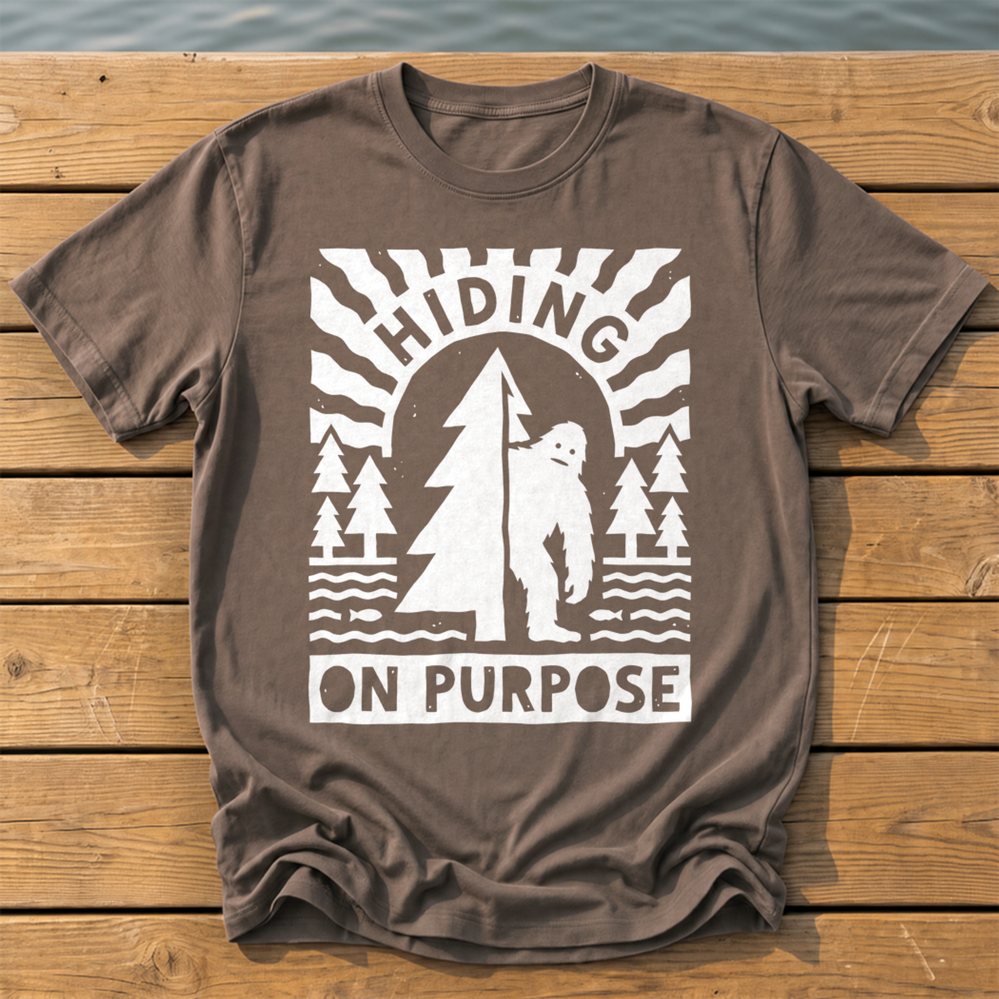 Hiding On Purpose T-Shirt — Espresso