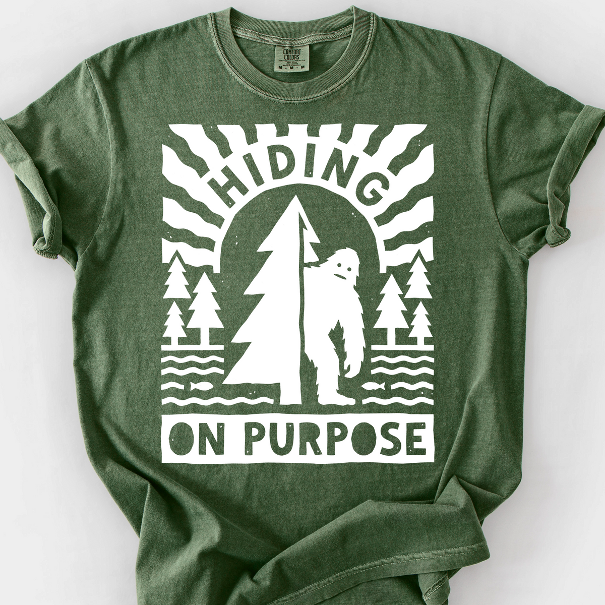 Hiding On Purpose T-Shirt — Moss