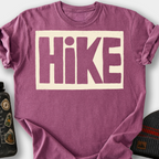 Hike (Block Letters) T-Shirt — Berry