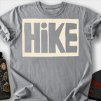Hike (Block Letters) T-Shirt — Grey