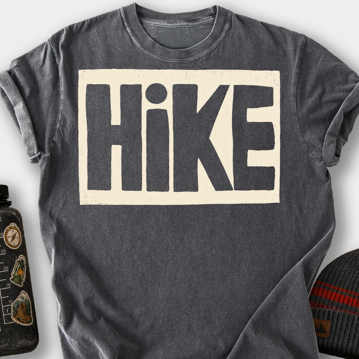 Hike (Block Letters) T-Shirt — Pepper