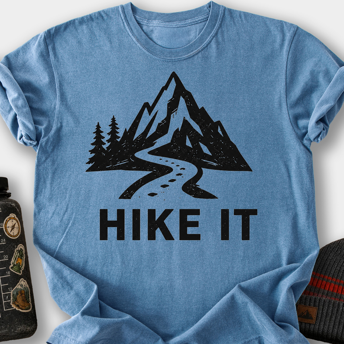 Hike It T-Shirt — Blue Jean