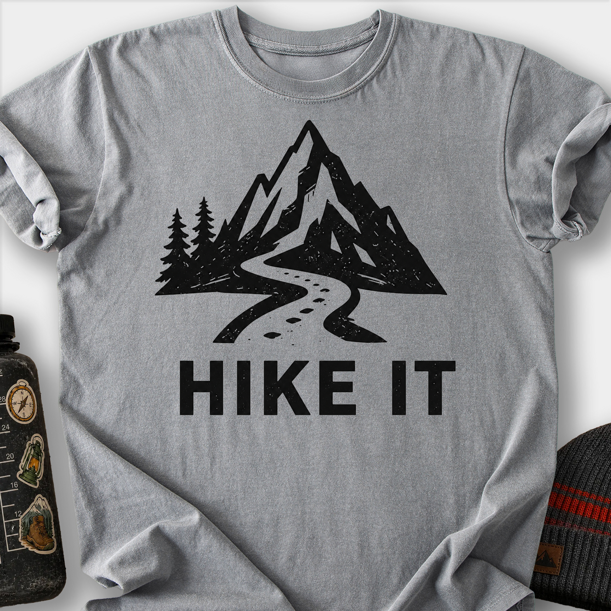 Hike It T-Shirt — Grey