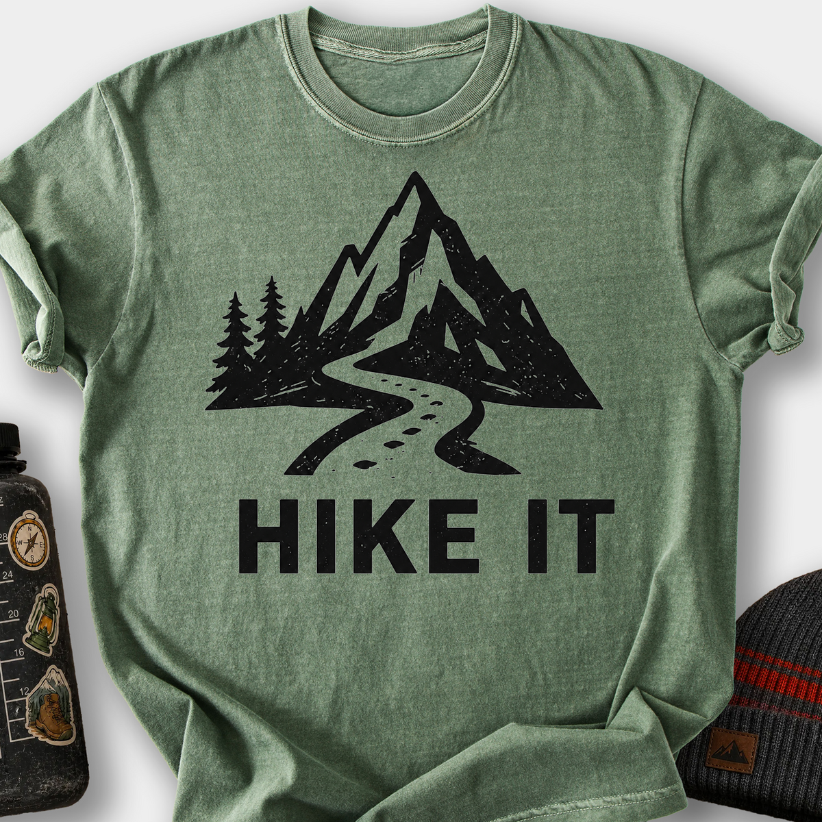 Hike It T-Shirt — Moss