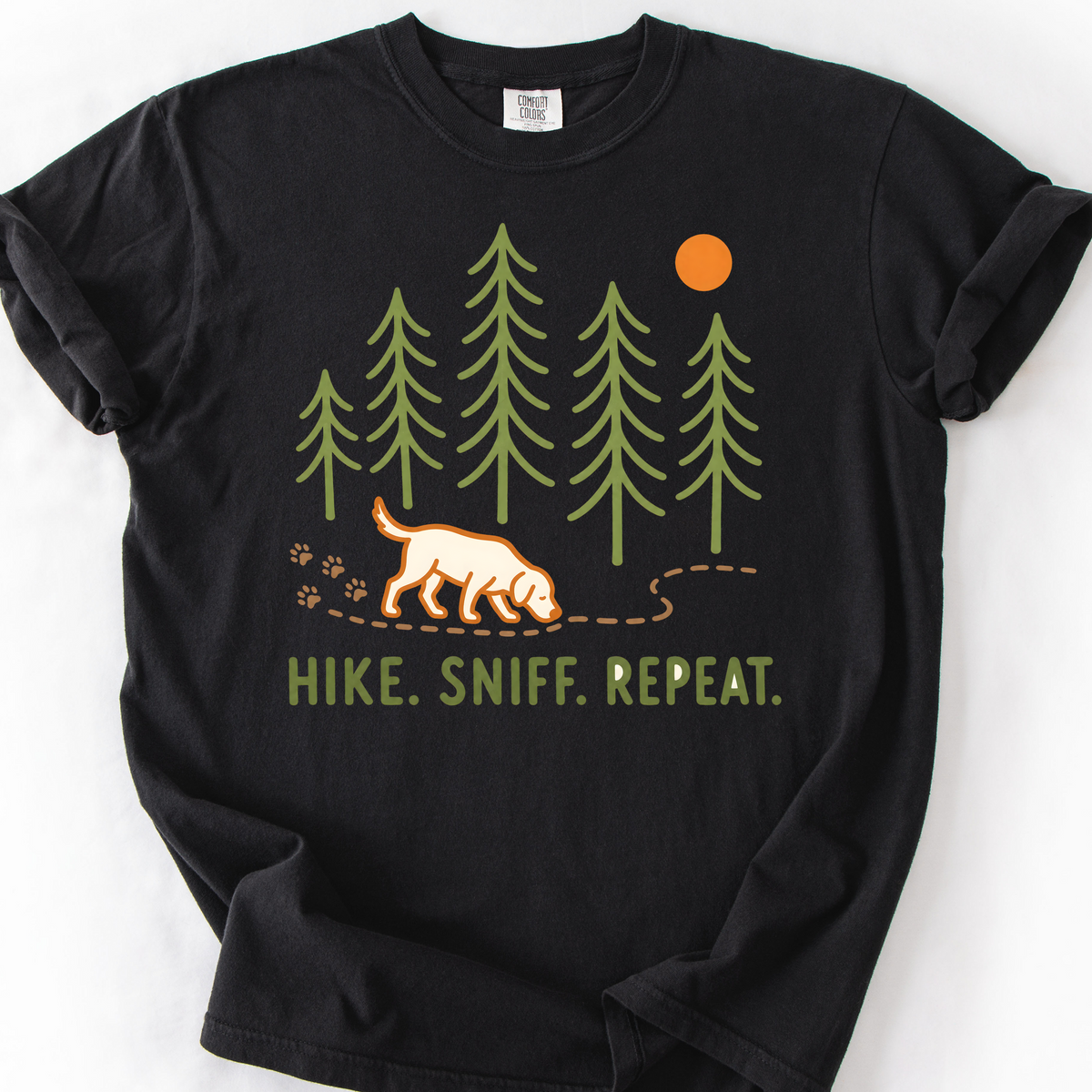 Hike Sniff Repeat T-Shirt — Black