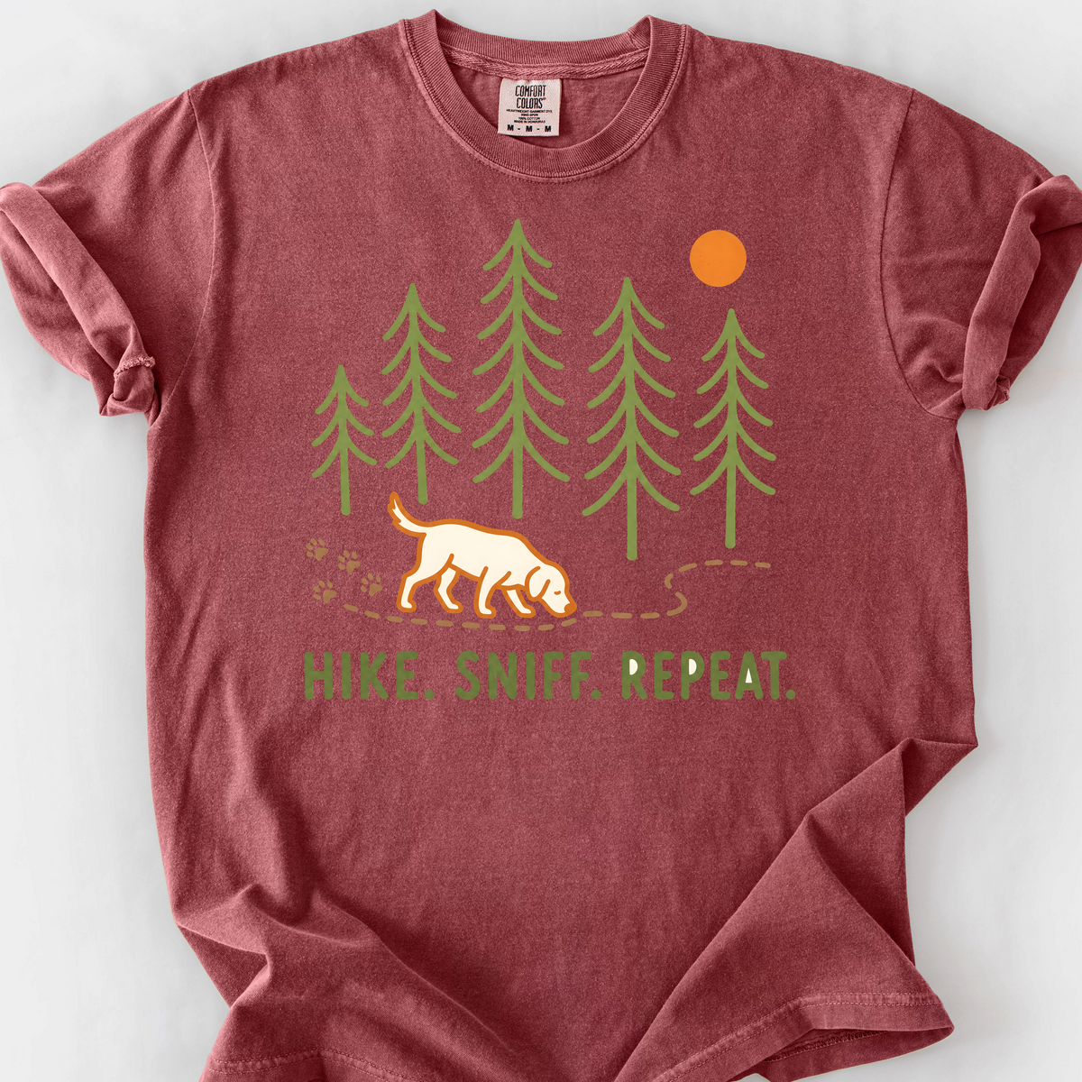 Hike Sniff Repeat T-Shirt — Brick