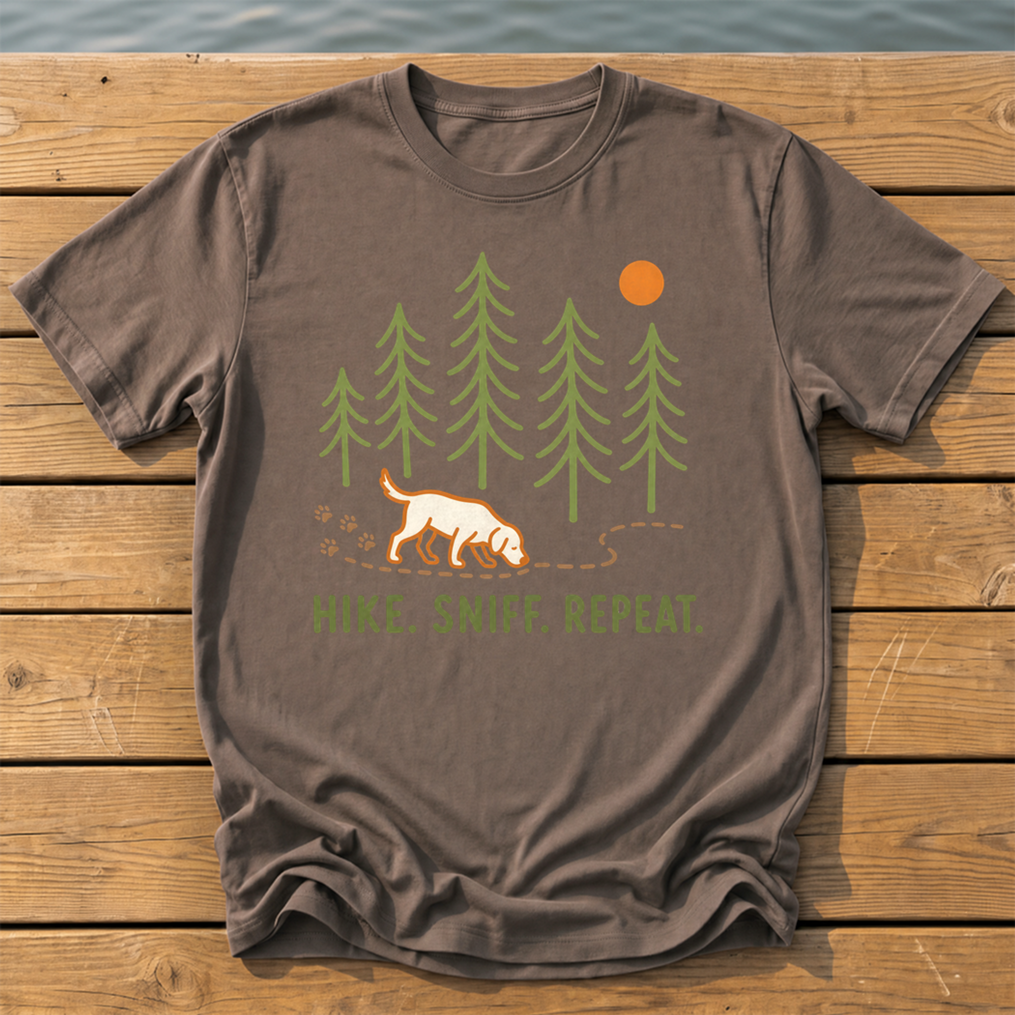 Hike Sniff Repeat T-Shirt — Espresso