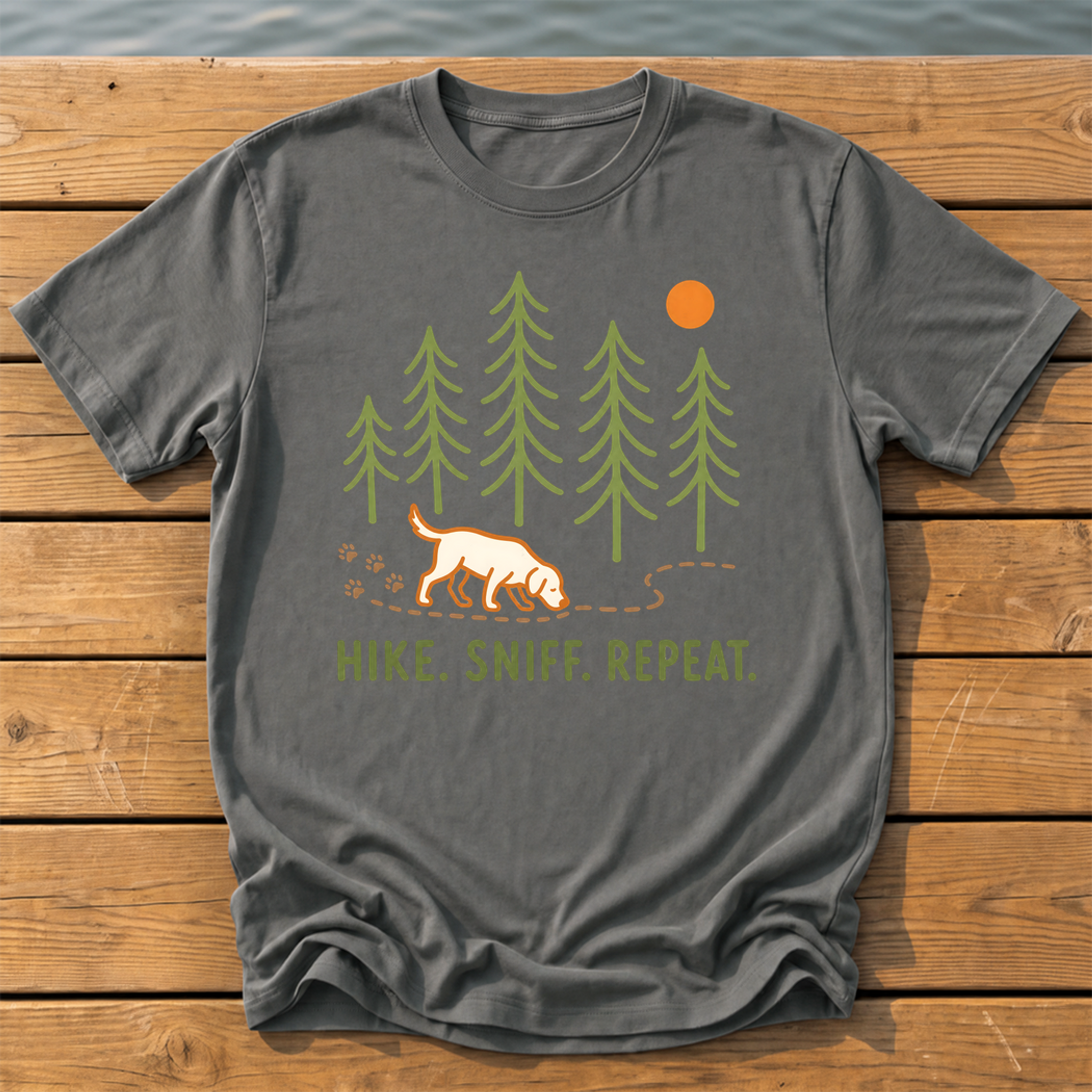 Hike Sniff Repeat T-Shirt — Pepper